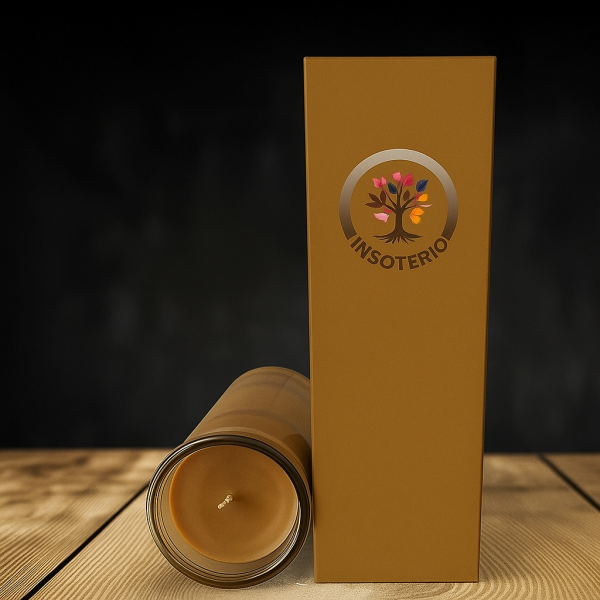 Bougie Neuvaine Marron