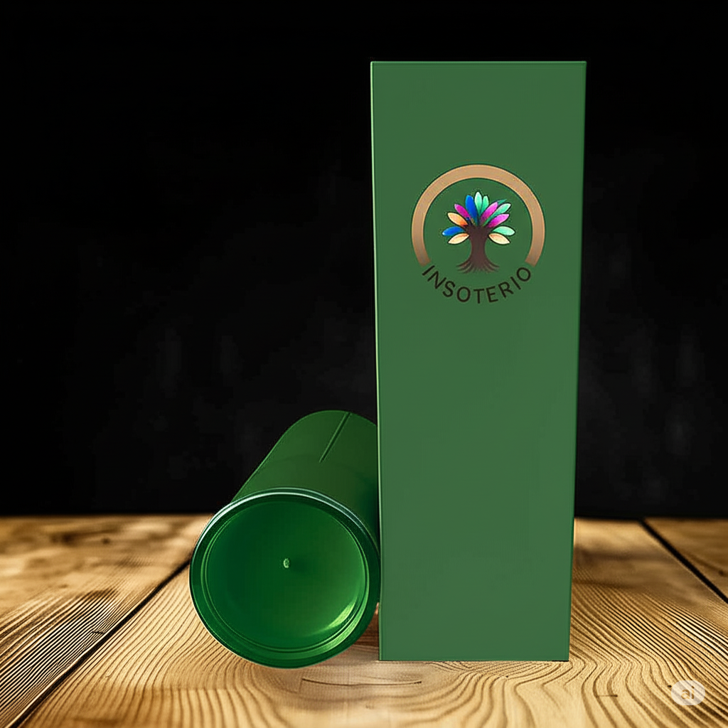 Bougie Neuvaine Verte (succès, argent et chance)