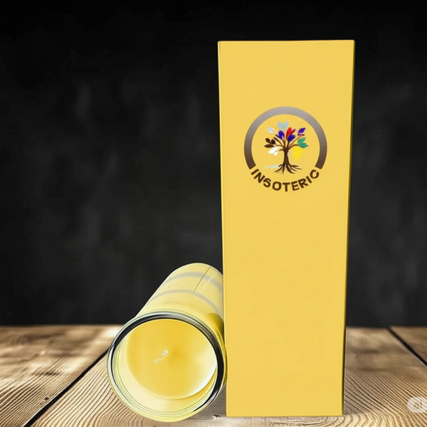 Bougie Neuvaine Jaune
