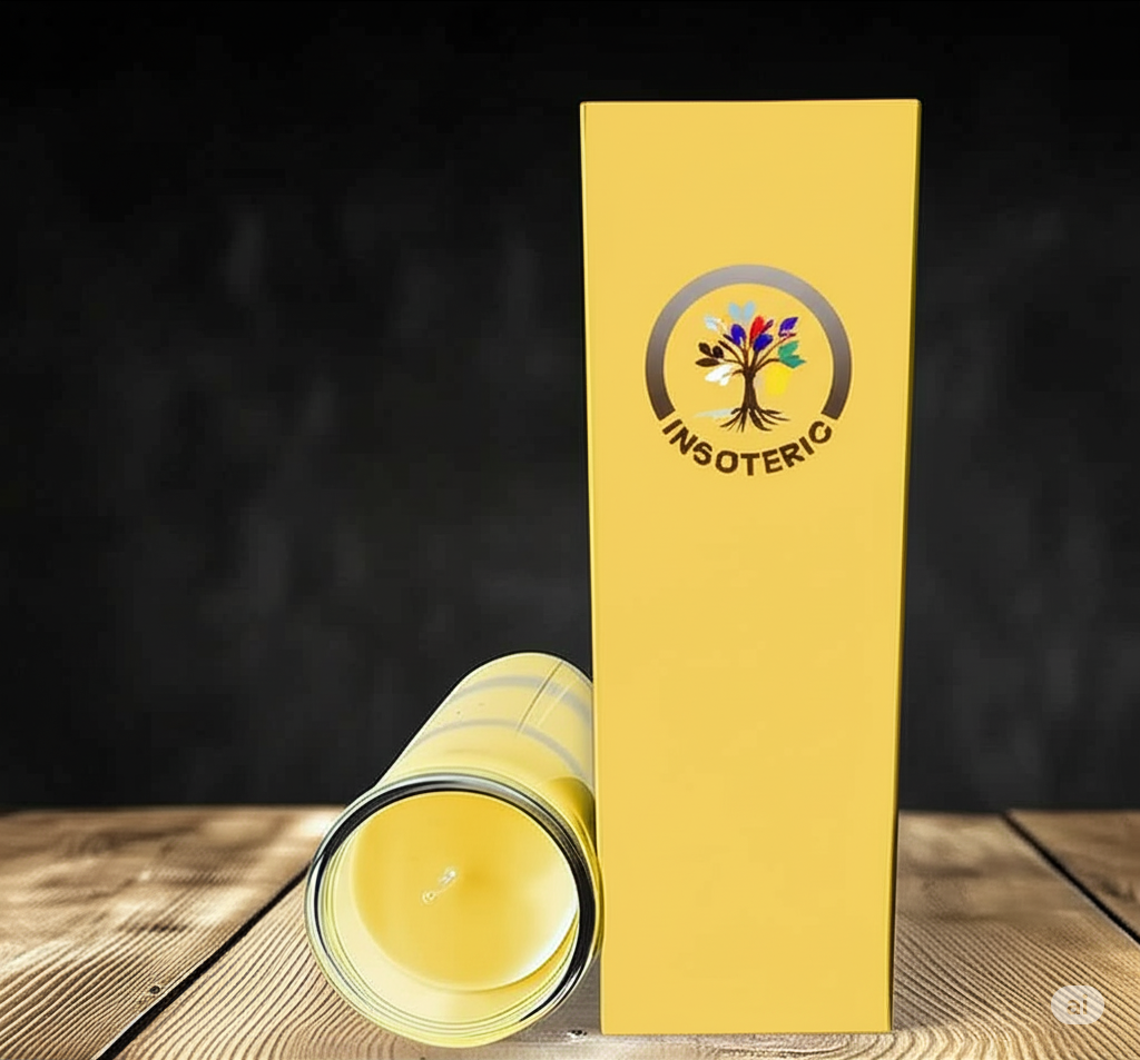 Bougie Neuvaine Jaune